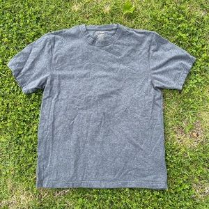 LL Bean Traditional Fit Blank Heather Gray Short Sleeve Tee